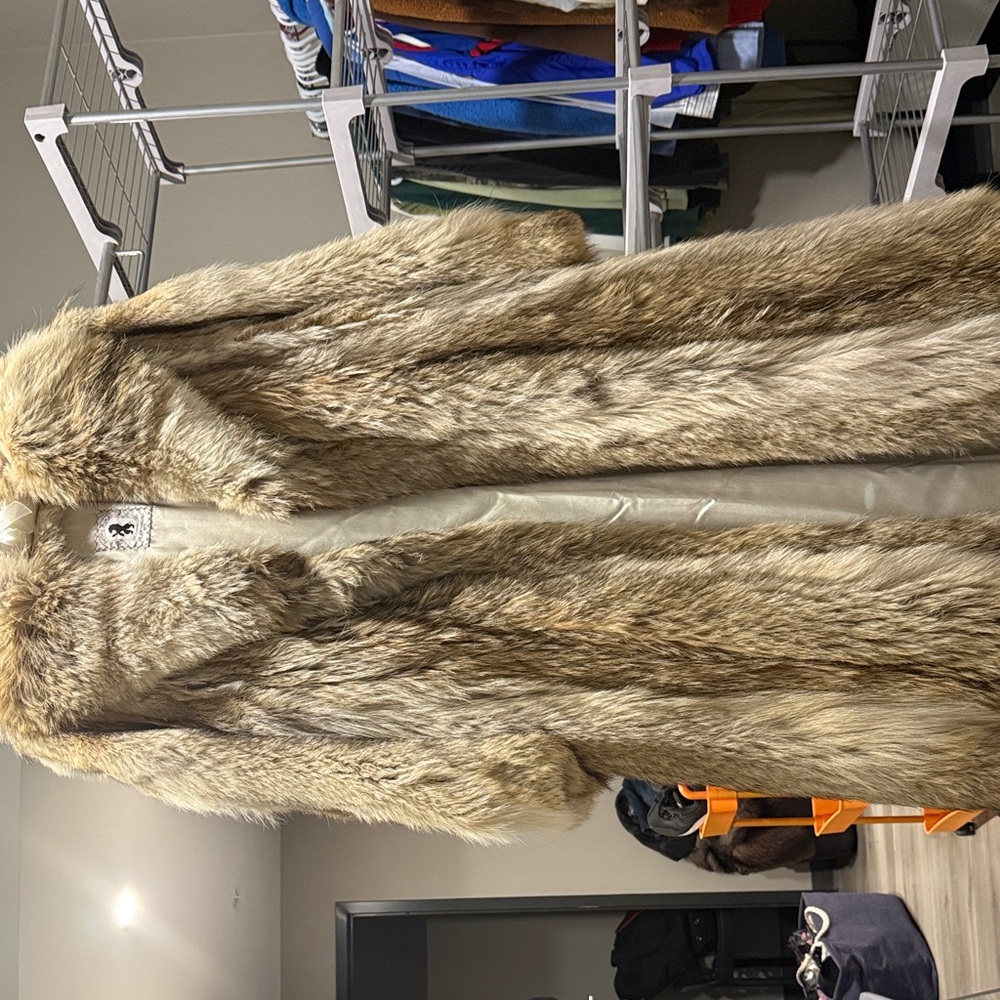 Women's real Fur Long Coat